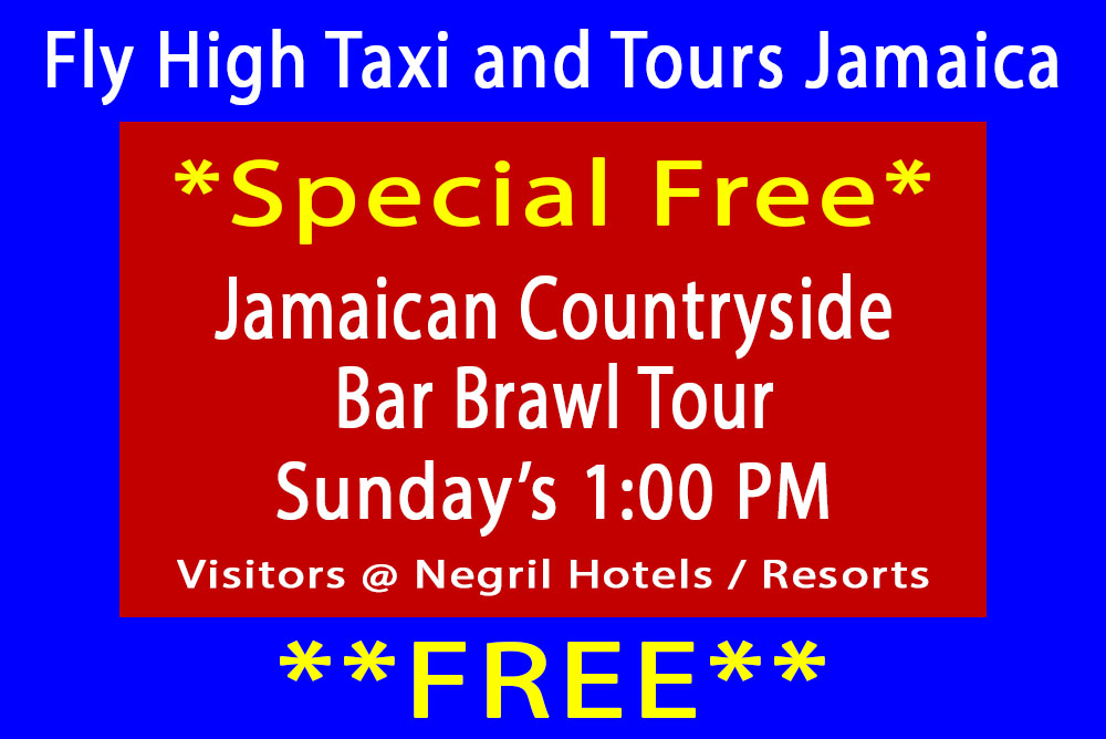 Jamaican Countryside Bar Crawl Tour Free Special - Fly High Taxi and Tours Jamaica - www.FlyHighTaxiAndToursJamaica.com - www.FlyHighTaxiAndToursJamaica.net Jamaican Countryside Bar Crawl Tour Free Special - Fly High Taxi and Tours Jamaica - www.FlyHighTaxiAndToursJamaica.com - www.FlyHighTaxiAndToursJamaica.net